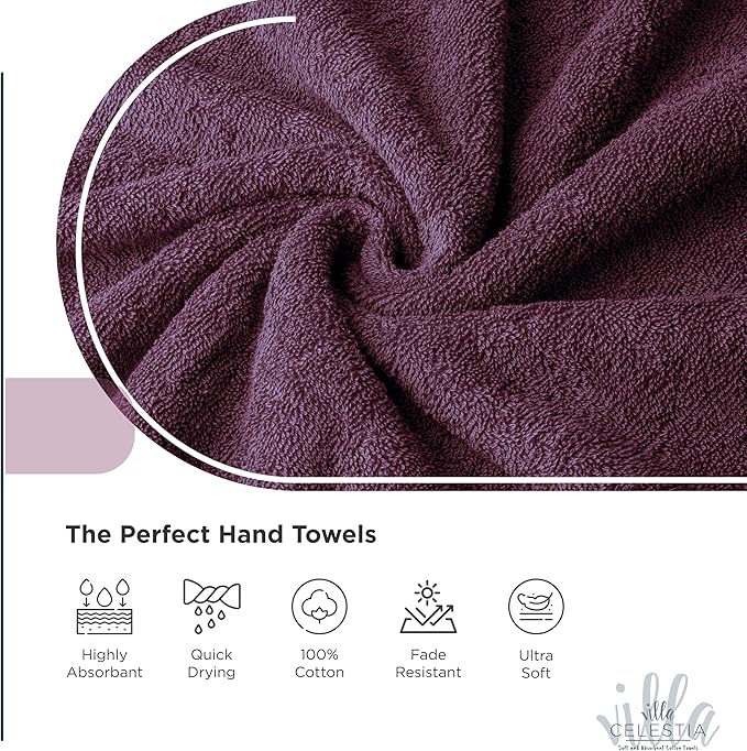 100% Cotton Bath Towel Set of 24-6 Bath Towels, 6 Hand Towels, 12 Wash Cloths - Image 4