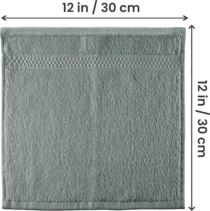 Utopia Towels 12 Pack Premium Wash Cloths Set, 12 by 12 Inches, 100% Cotton - Image 2