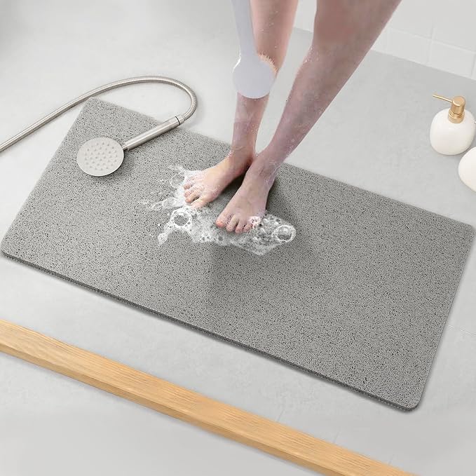 Asvin Soft Textured Bath, Tub Mat, 35x16 Inch, Phthalate Free, Non Slip Comfort by Unknown