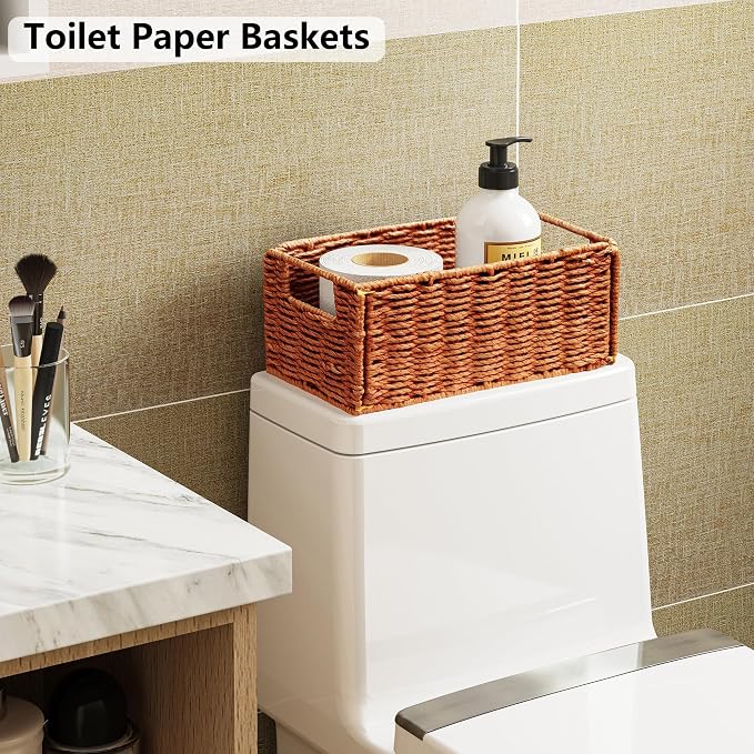 Vagusicc Wicker Storage Basket, Small Storage Baskets - Image 5