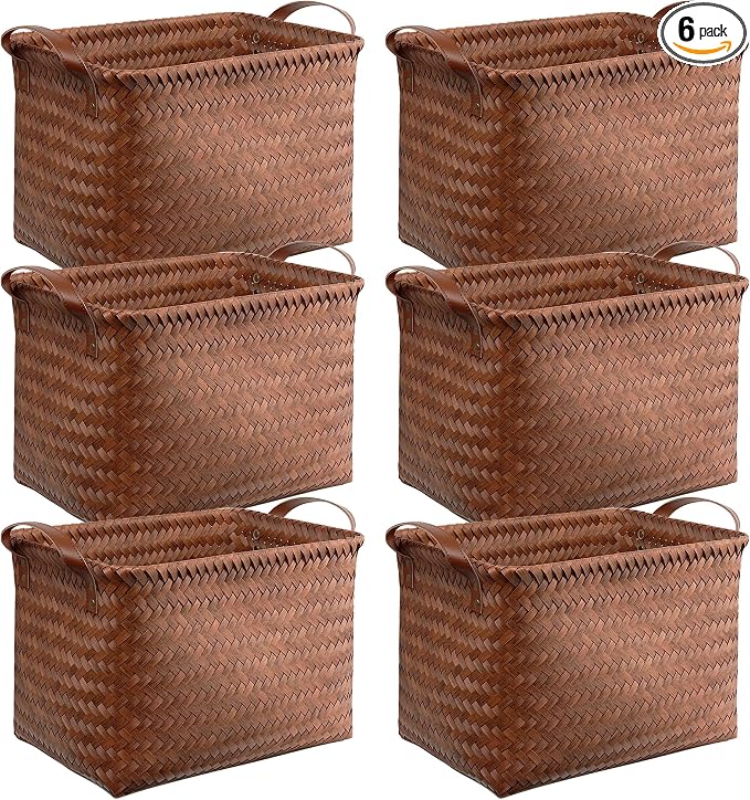 BROWNLILY Handwoven Clothes Basket Laundry Hampers Large Wicker Storage Baskets by Unknown