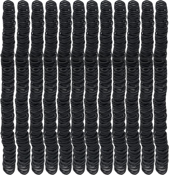 Rubber Bands mini 2000pcs rubber band black 0.5inch small Rubber Band Mini Soft - Image 3