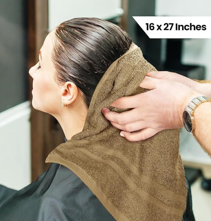 Utopia Towels Cotton Bleach Proof Salon Towel 16 by 27 inches, Bleach Safe Gym - Image 2