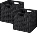 UBBCARE 2 Pack Wicker Basket, 11L×11H×10.5W inch Woven Paper Rope Storage by UBBCARE