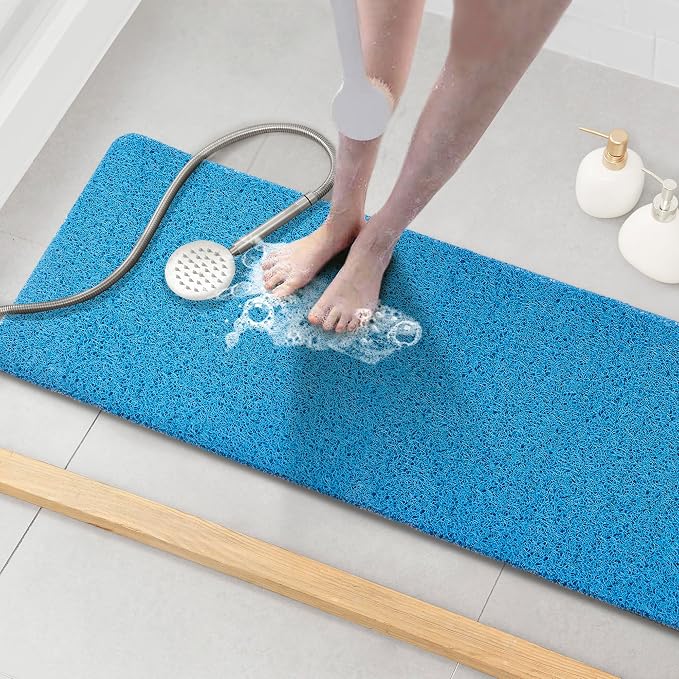 Asvin Soft Textured Bath, Tub Mat, 47x16 Inch, Phthalate Free, Non Slip Comfort by Unknown