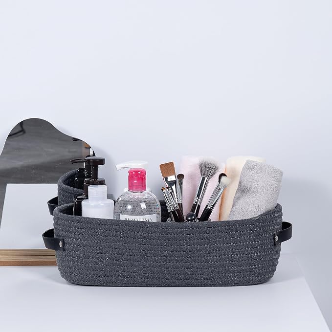 Cotton Rope Toilet Paper Holder Basket - Image 4