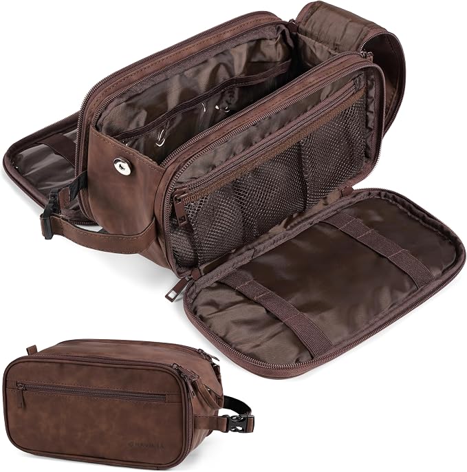 PAVILIA Large Toiletry Bag for Men Women, Mens Travel Bag Toiletries Organizer by PAVILIA