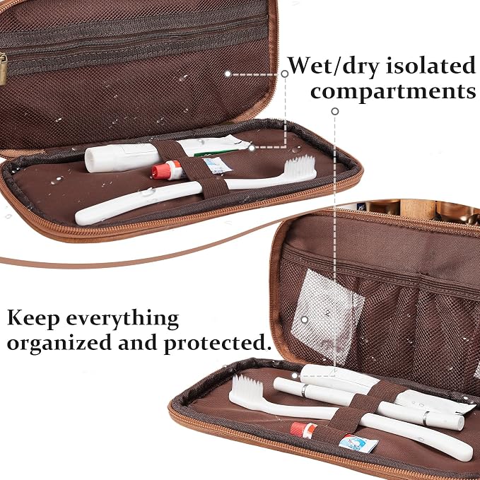 Janhavi Customized Gifts for Men, Waterproof Travel size Toiletries Bag - Image 8