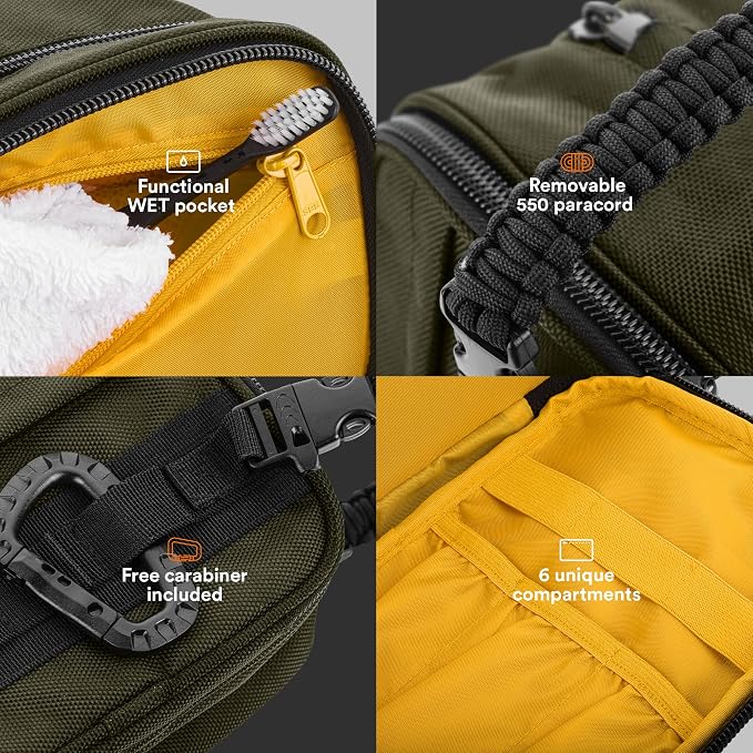 Fitdom Tactical Toiletry Bag Dopp Kit Case - Image 3
