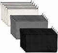 15 Pack Blank Cotton Canvas DIY Craft Zipper Bags Pouches Pencil Case by VANTASII