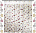 Zahari Home 13pc Sedona Sheer Shower Curtain Set Sheer Shower Curtain & 12 by ZahariHome