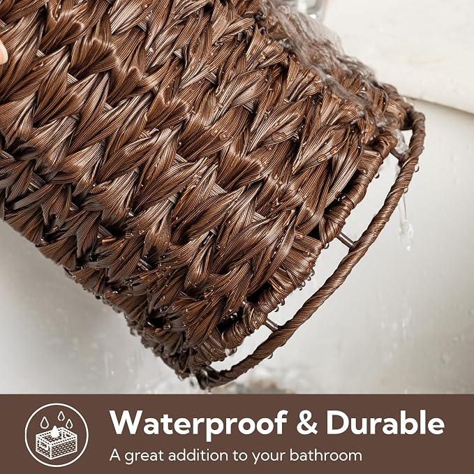 GRANNY SAYS Wicker Freestanding Toilet Paper Holder Stand - Image 8
