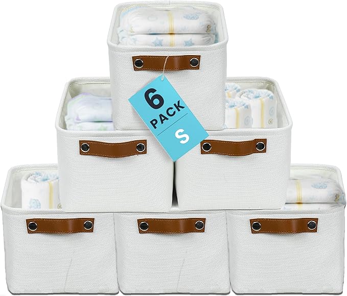 OrganiHaus Small Fabric Storage Baskets by OrganiHaus