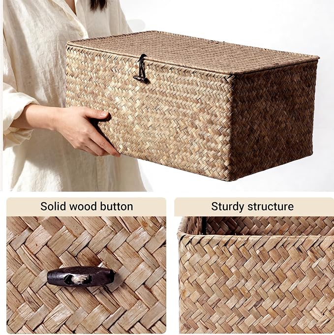 Nonam Seagrass Storage Large Basket - Image 2