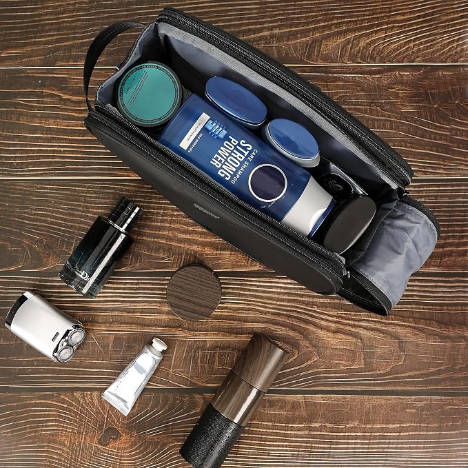 ZEEMO Travel Toiletry Bag for Men, Medium Water-Resistant Double-Sided - Image 6
