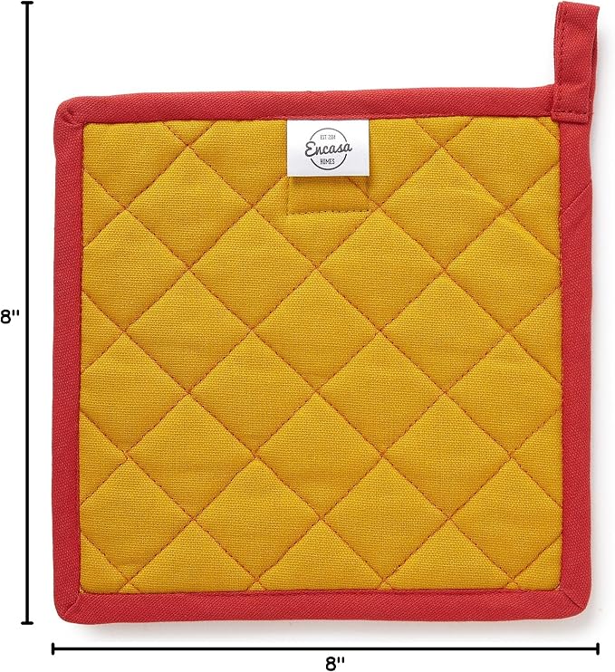 Encasa XO Heat Resistant Cotton Pot Holders - Image 8