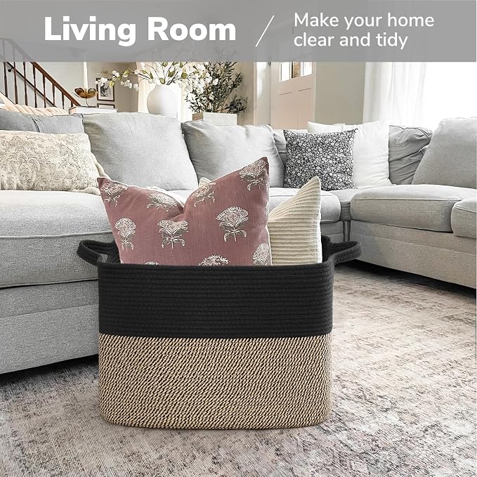 Goodpick Woven Baskets for Organizing, Decorative Toy Baskets Storage Kids - Image 2