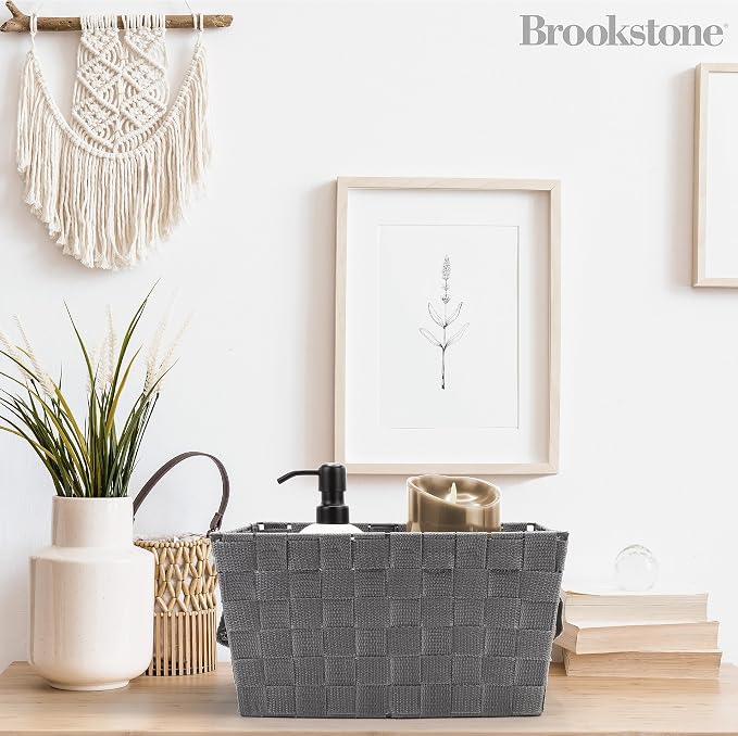 Brookstone Woven Shelf Basket Organize - Image 5