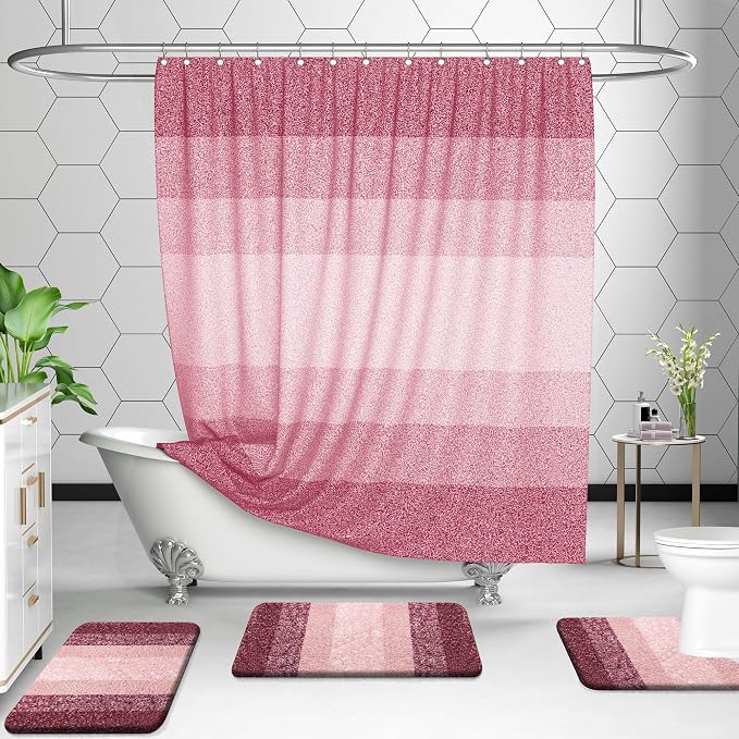 OLANLY Bathroom Rug Set 2 Piece, Soft Absorbent Microfiber Bath Mats and - Image 8