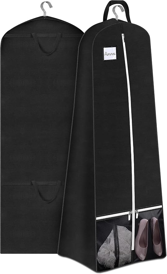 SLEEPING LAMB 72'' Bridal Wedding Gown Dress Garment Bag 15'' Gusseted Garment by SLEEPINGLAMB