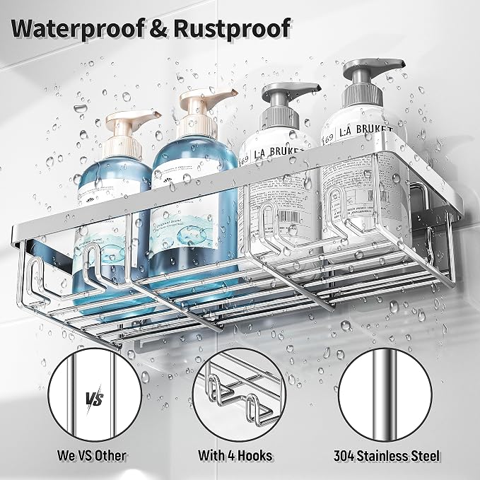 5 Pack Shower Caddy Organizer Rack Shelf - Image 5