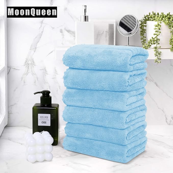 MOONQUEEN 6 Pack Premium Hand Towels - Image 5