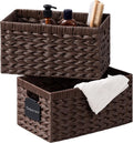 UBBCARE Storage Baskets with Label, Wicker Pantry Baskets by UBBCARE
