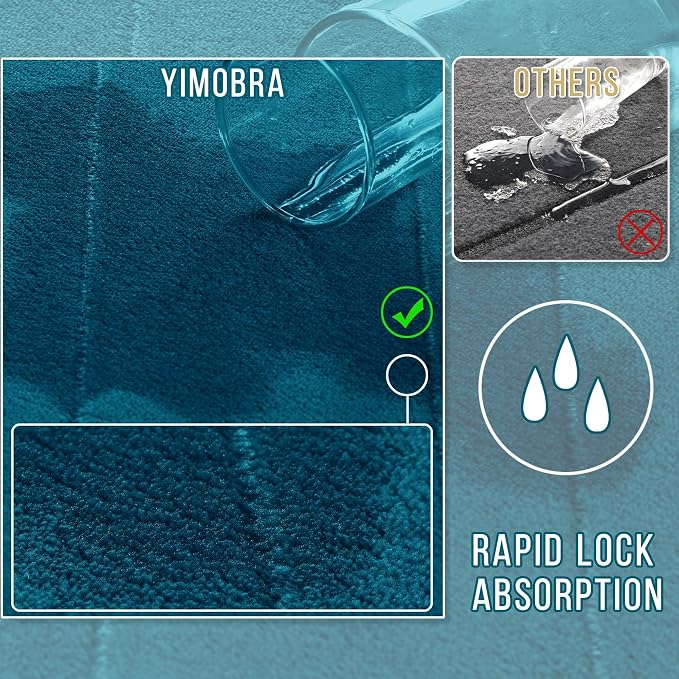 Yimobra U-Shaped Toilet Bath Mat Set 2 Piece - Image 4