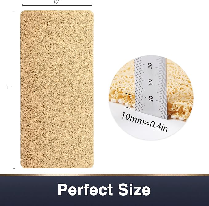 Asvin Soft Textured Bath, Tub Mat, 47x16 Inch, Phthalate Free, Non Slip Comfort - Image 5