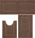 SHACOS Soft Fluffy Bathroom Rugs Set of 3 Pieces by SHACOS