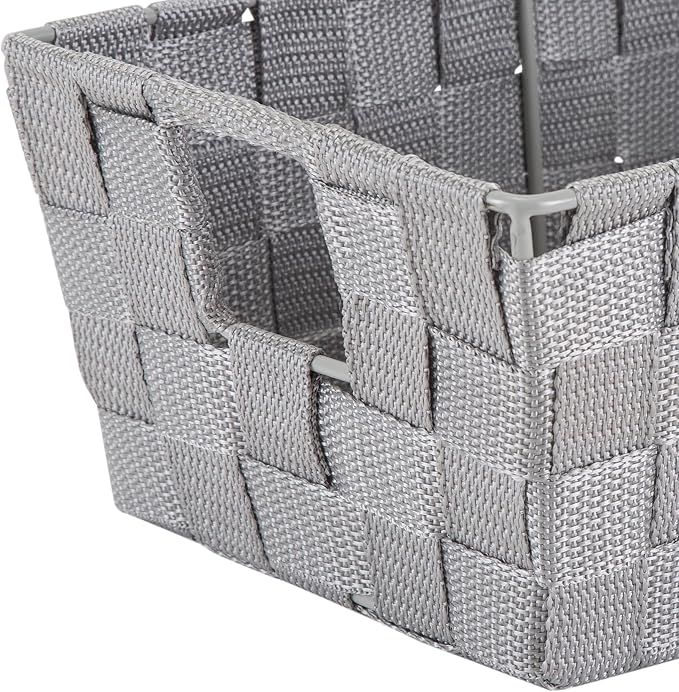 Simplify 2 Pack Small Woven Storage Shelf Basket | Organization | Bathroom | - Image 8
