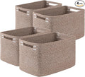 Storage Baskets for Organizing, Woven Decorative Baskets for Shelves by OIASKET
