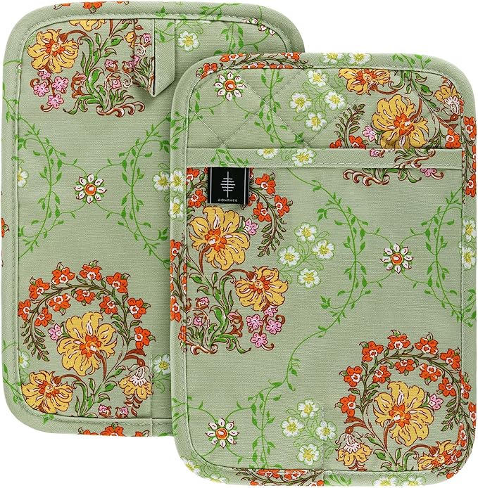Pot Holders for Kitchen Heat Resistant Hot Pads for Countertops Oven Pot by BONTHEE