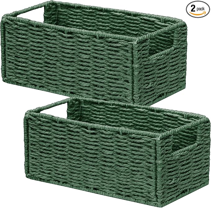Vagusicc Wicker Storage Basket, Small Storage Baskets by Vagusicc