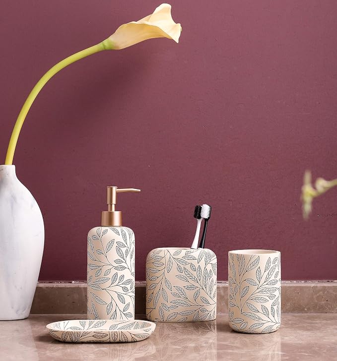 Hymmah Bathroom Accessories Set, Toothbrush Holder, Farmhouse Bathroom Decor - Image 4