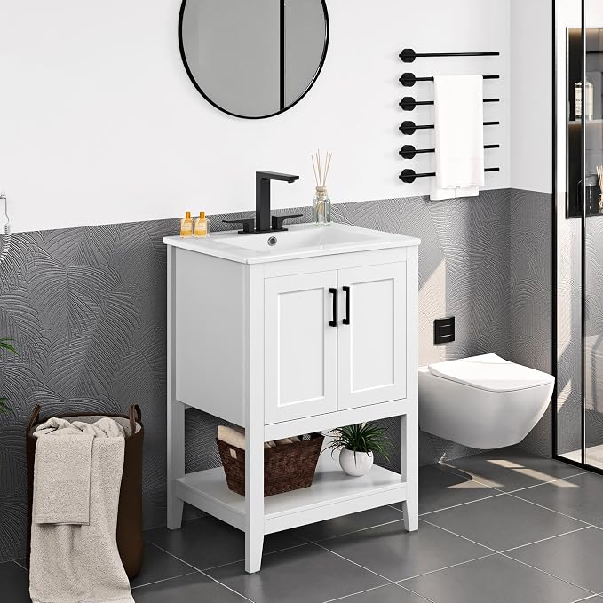 Yaheetech 24" Modern Bathroom Vanity by Yaheetech