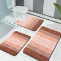 OLANLY Bathroom Rugs Sets 3 Piece, Soft Absorbent Microfiber Bath Mats and by OLANLY