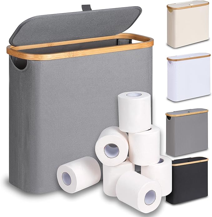 efluky Toilet Paper Basket 28L, Toilet Paper Storage by efluky
