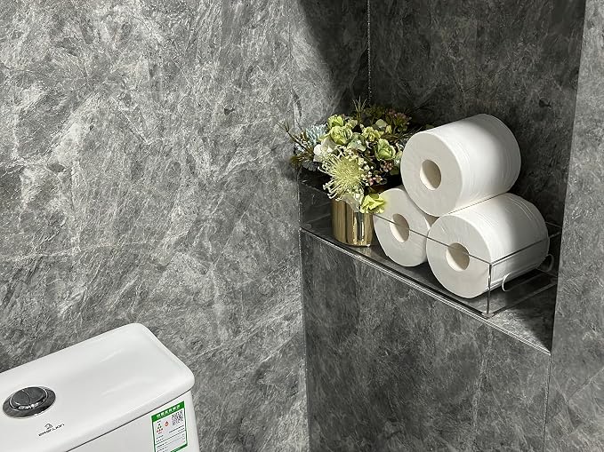 IEEK Toilet Paper Basket, Acrylic Toilet Paper Holder - Image 4