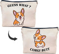 IWXYI Corgi Dog Make up Bag, Corgi Gifts by IWXYI