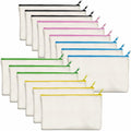 15 Pack Blank Cotton Canvas DIY Craft Zipper Bags Pouches Pencil Case by VANTASII