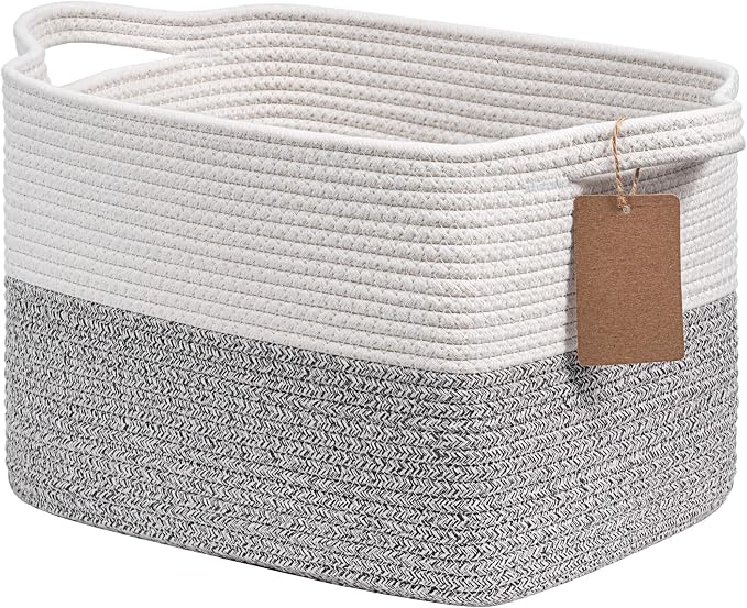 Goodpick Woven Storage Basket, Small Laundry Basket by Goodpick