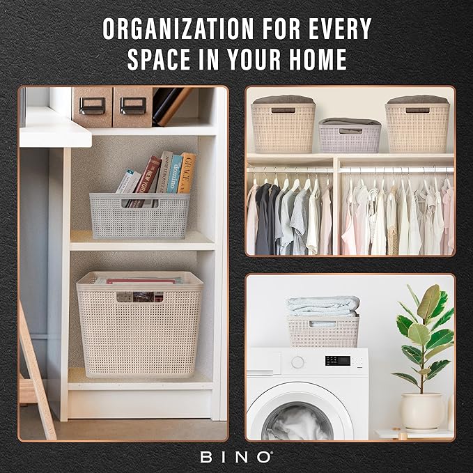 BINO | Woven Plastic Basket | XS, Space - Image 7
