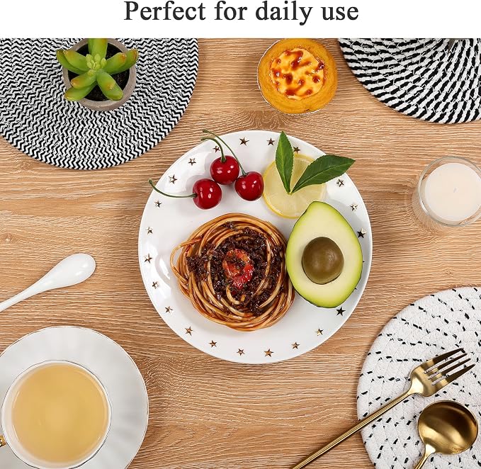 SHACOS 8 Inch Trivets for Hot Dishes, 4 Heat-Resistant Cotton Trivet Mats for - Image 8