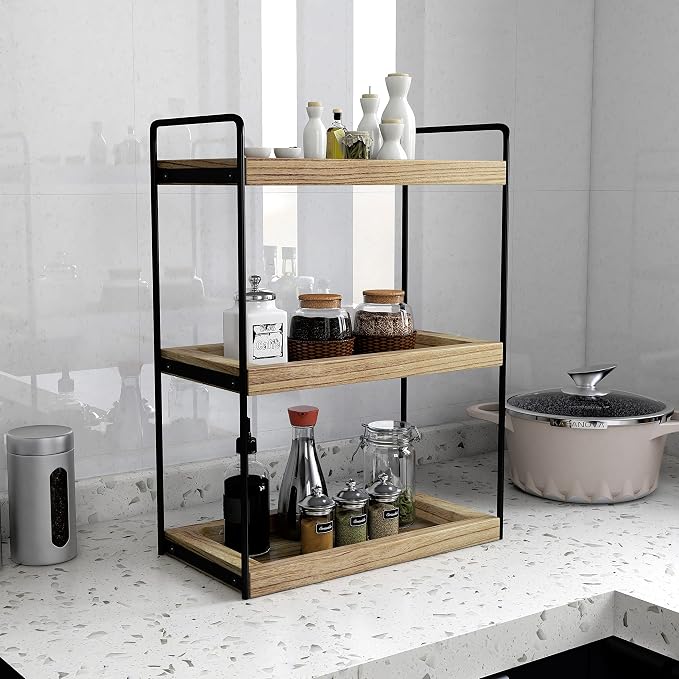 Dorhors 3 Tier Bathroom Counter Organizer, Countertop Bathroom Storage Shelf - Image 5