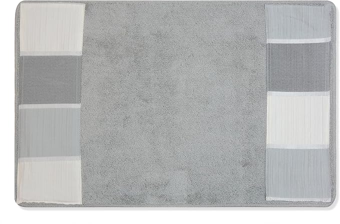Zahari Home Modern Line Modern Bathroom Rug Classic Luxury Bath Rug by ZahariHome