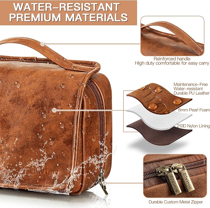 Elviros Hanging Travel Toiletry Bag Gift - Image 3