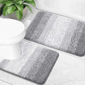 OLANLY Bathroom Rug Set 2 Piece, Soft Absorbent Microfiber Bath Mats and by OLANLY