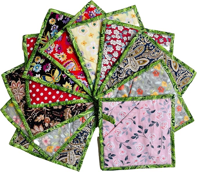 Square Pot Holders for Kitchen hot Pads 100% Cotton Set of 2 Heat Resistant for - Image 3
