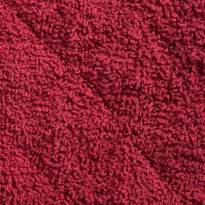 DII Basic Terry Collection Quilted 100% Cotton, Barn Red, 3 Piece - Image 4